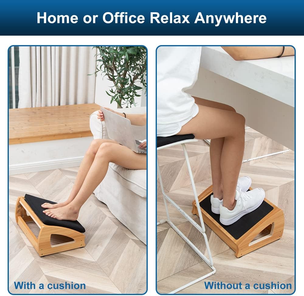 Adjustable Foot Rest with Cushion
