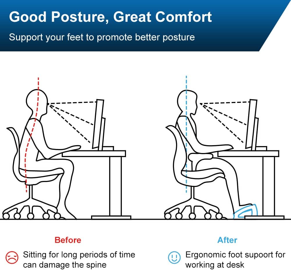 Adjustable Foot Rest with Cushion