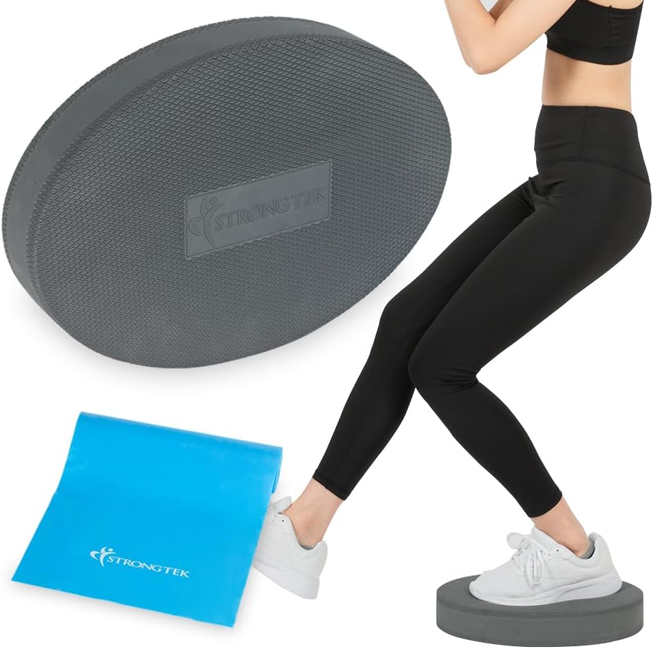 Oval Balance Pad & Resistance Band