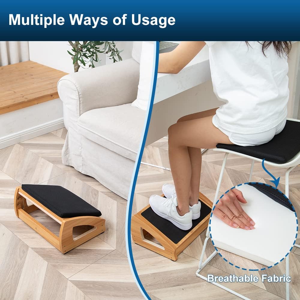 Adjustable Foot Rest with Cushion
