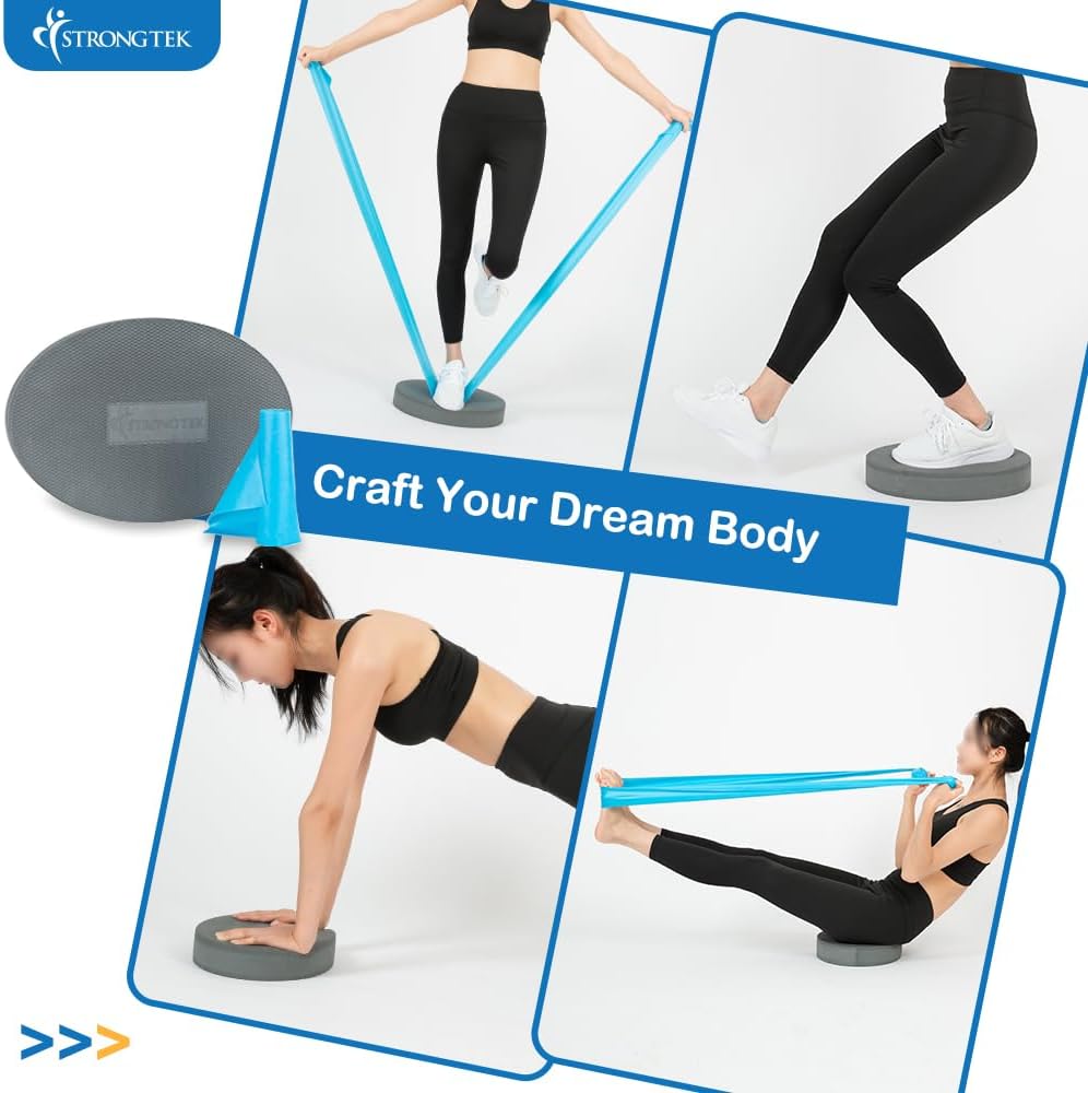 Oval Balance Pad & Resistance Band
