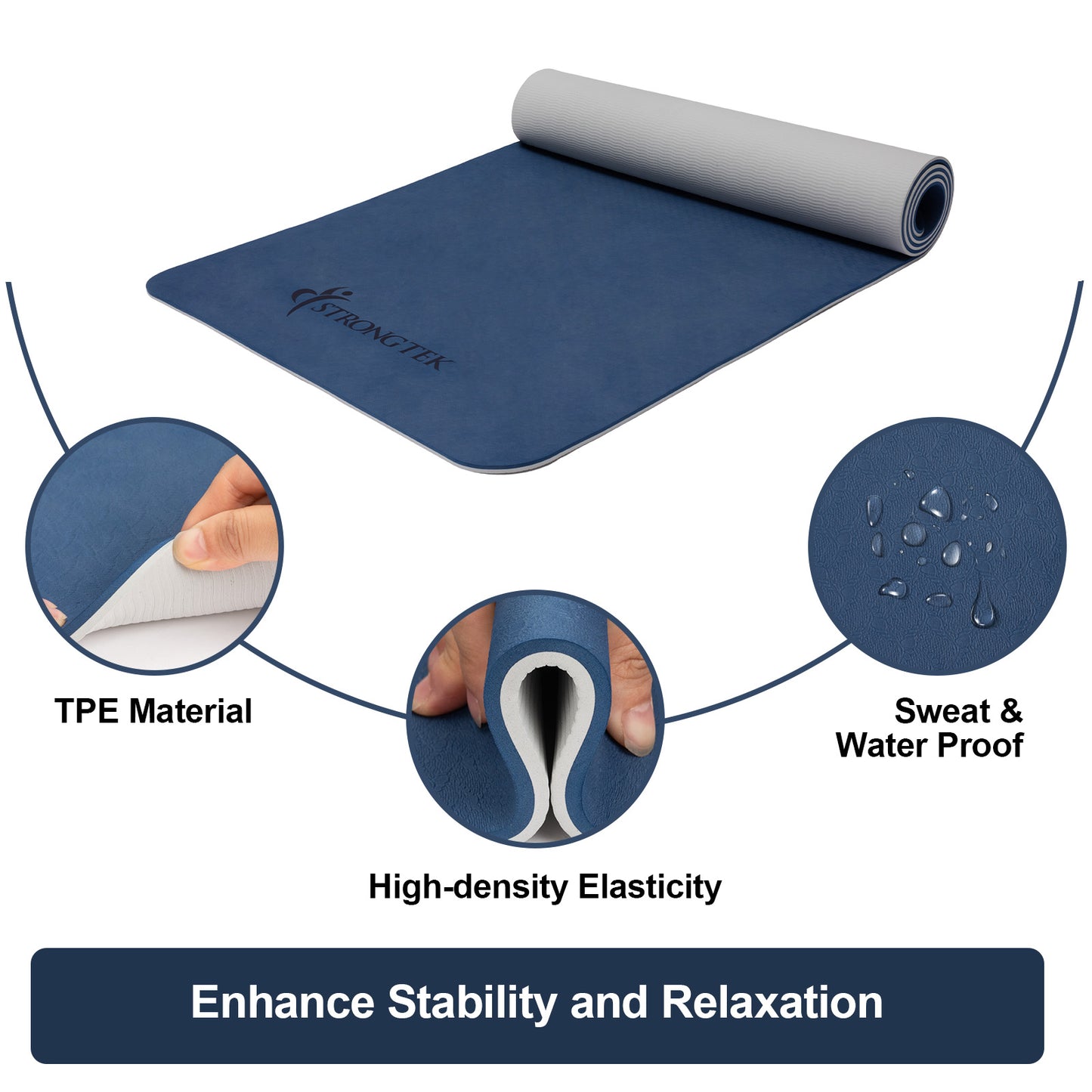 Dual-sided TPE Yoga Mat
