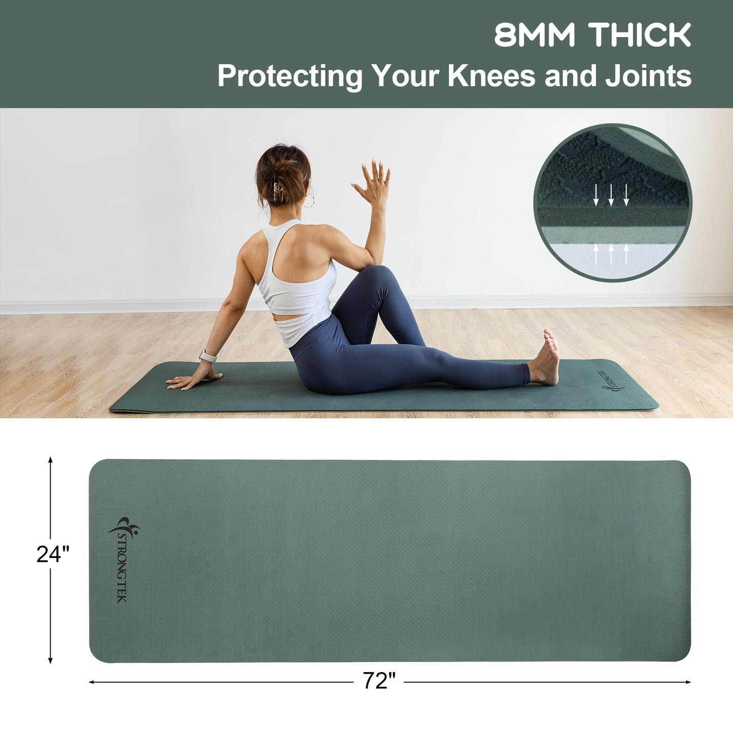 Dual-sided TPE Yoga Mat