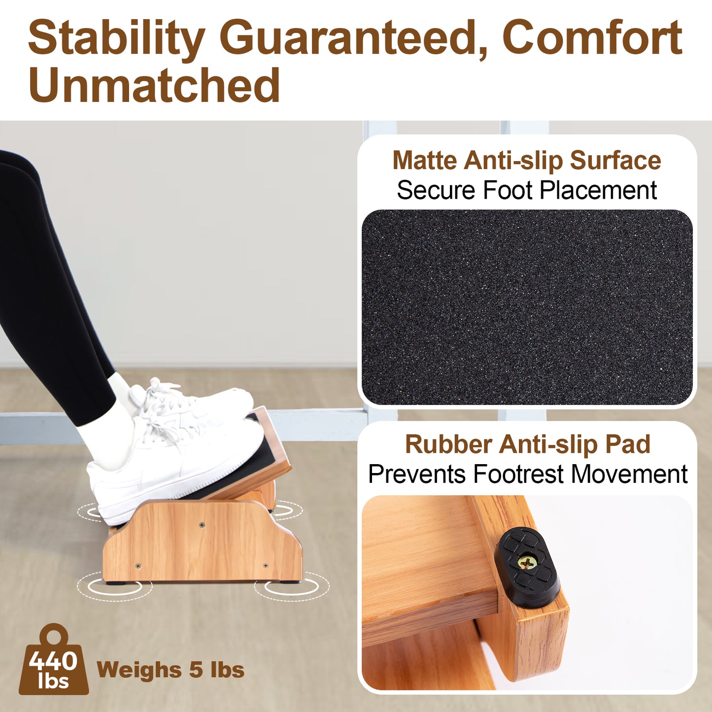Wooden Rocking Footrest