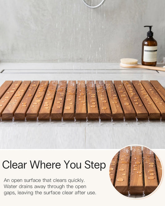 Why a Solid Wood Bath Mat Is Better Than Fabric or Plastic Alternatives