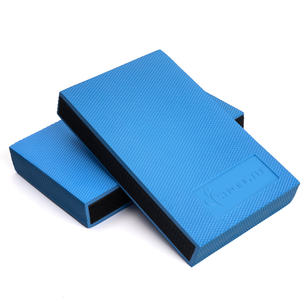StrongTek Balance Pad, Balancing Foam Pad, Large Non-Slip Yoga Cushion, One Pair