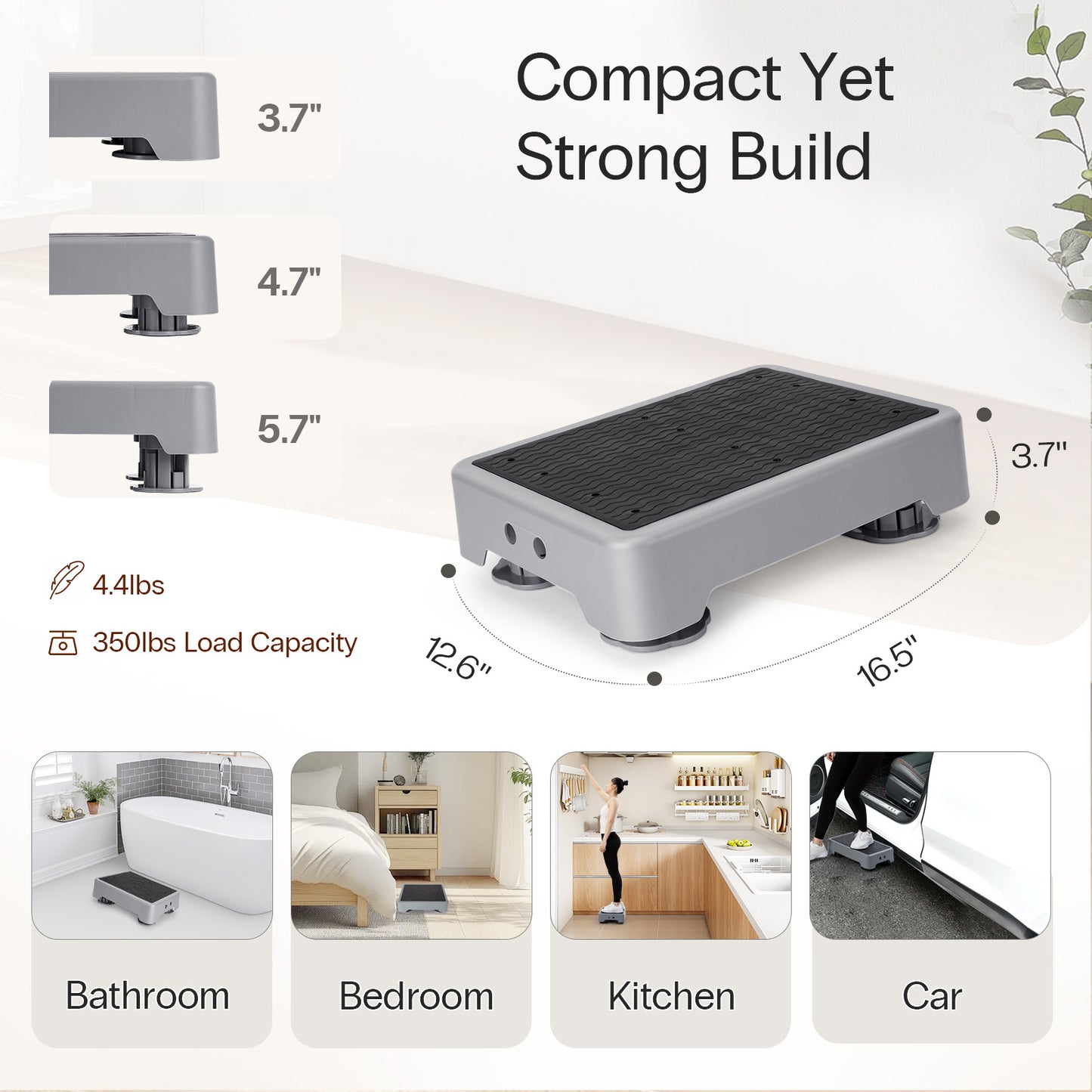 Adjustable Plastic Step Stool