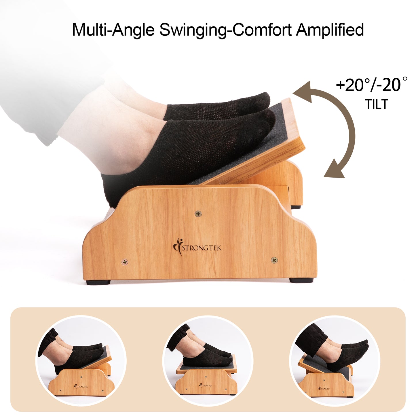 Wooden Rocking Footrest