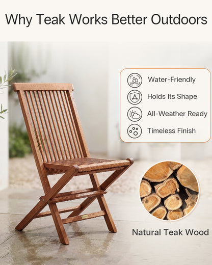 Teak Folding Chair