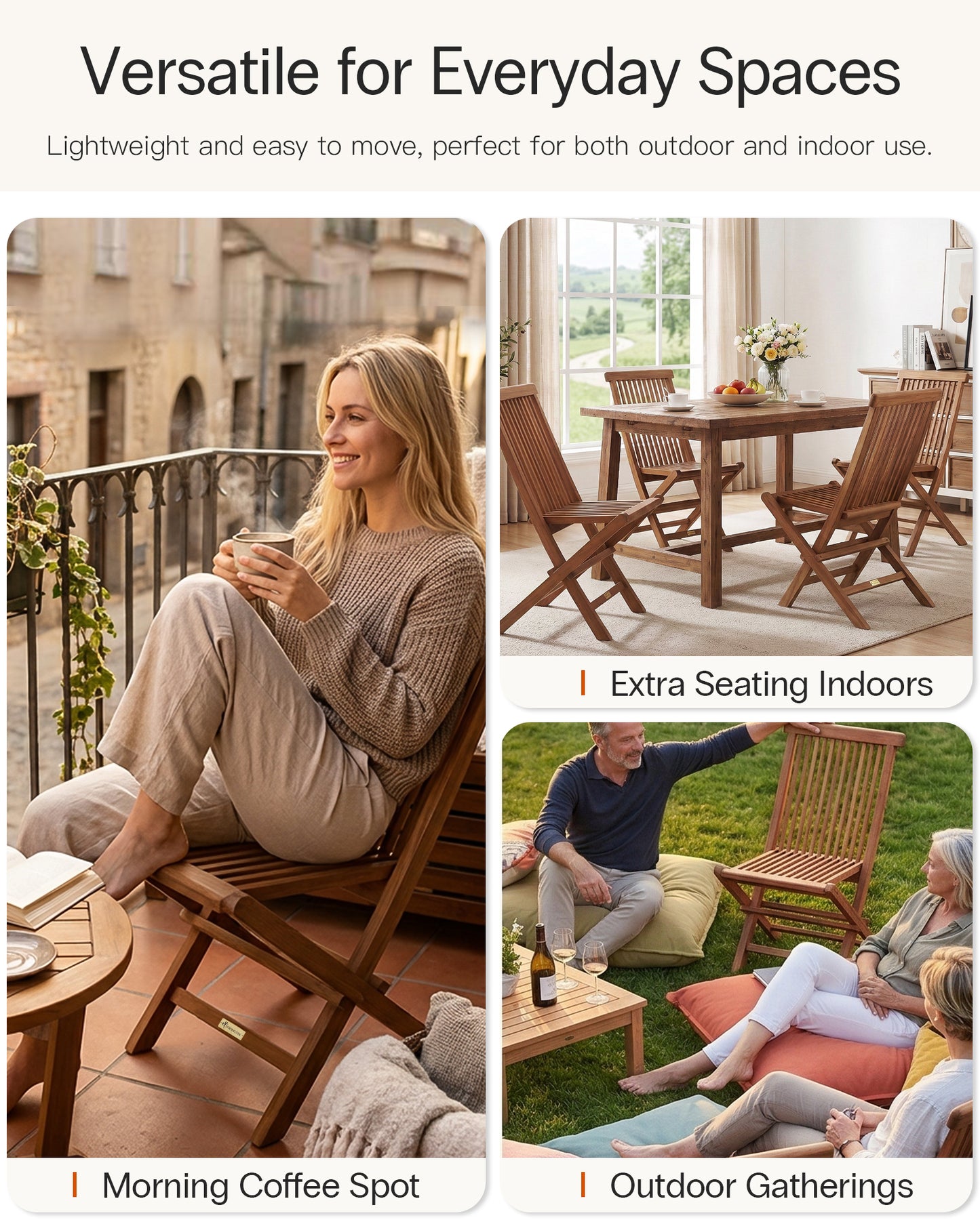 Teak Folding Chair
