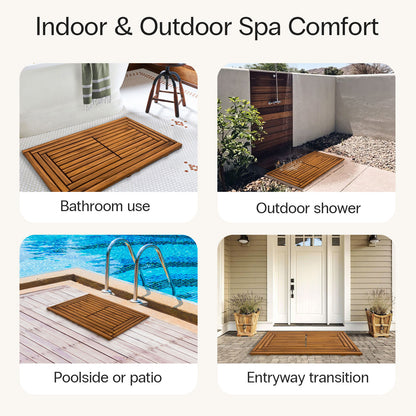 Teak Shower Mat