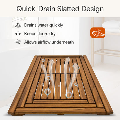 Teak Shower Mat