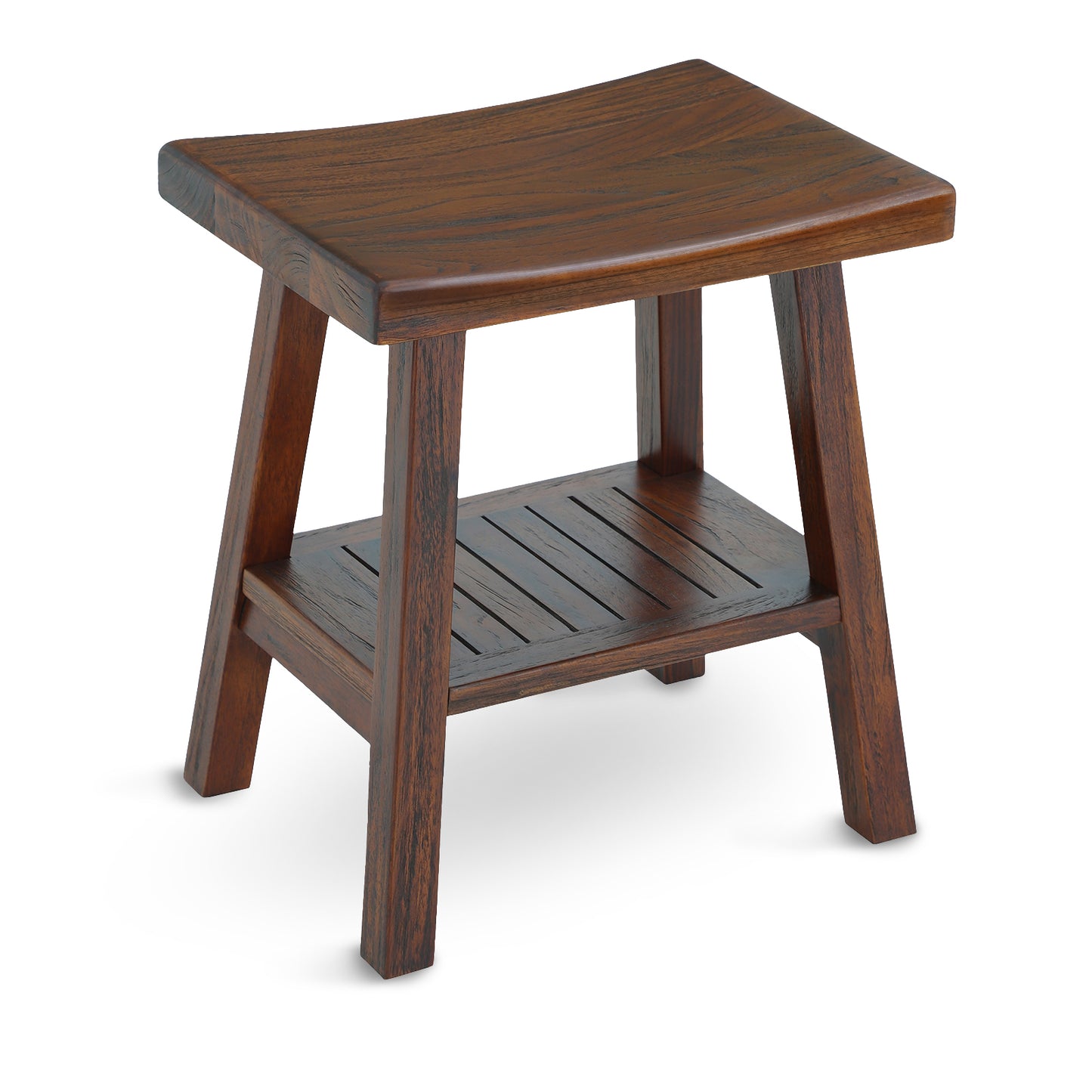 Teak Shower Stool with Storage