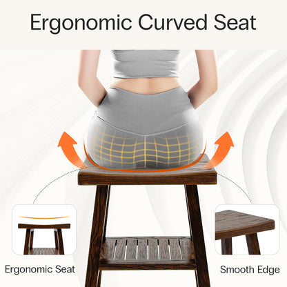 Teak Shower Stool with Storage