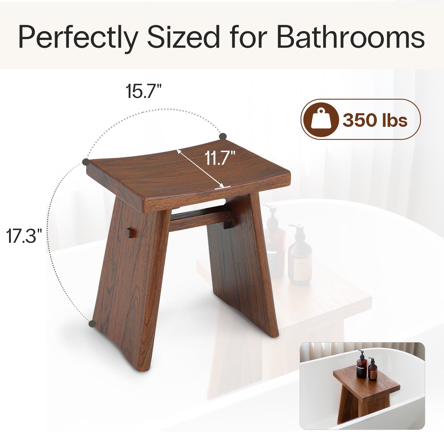 Teak Shower Stool