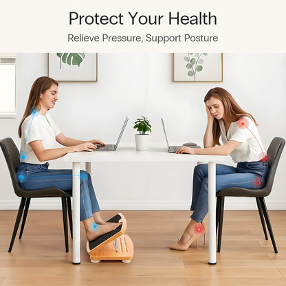 Adjustable Wooden Footrest