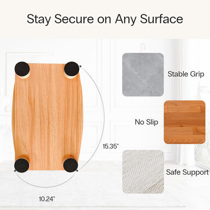 Adjustable Wooden Footrest