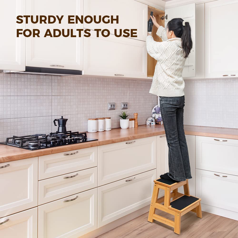 Wood Step Stool for Adults