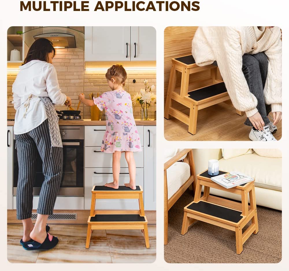 Wood Step Stool for Adults