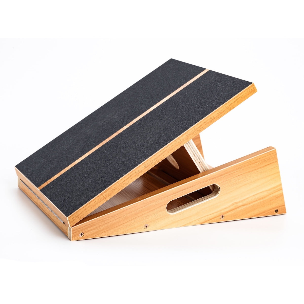 StrongTek Professional Wooden Slant Board, Adjustable Incline Board and Calf Stretcher | Extra Handle - StrongTek