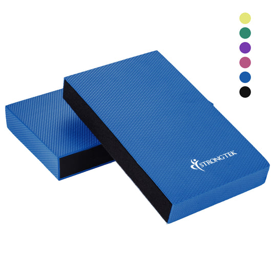 StrongTek Balance Pad, Balancing Foam Pad | Large 2 in 1 Non-Slip Yoga Cushion - StrongTek